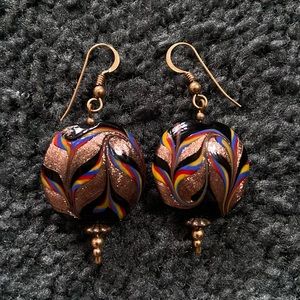 Abstract Dangly Earrings